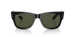 Lentes De Sol Rb Mega Wayfarer Rb0840s Negro Brilloso Verde G15