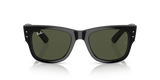 Lentes De Sol Rb Mega Wayfarer Rb0840s Negro Brilloso Verde G15