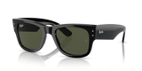 Lentes De Sol Rb Mega Wayfarer Rb0840s Negro Brilloso Verde G15
