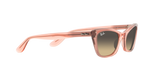 Lentes De Sol Rb Lady Burbank Rb2299 Rosa Transparente Café