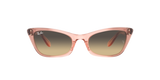 Lentes De Sol Rb Lady Burbank Rb2299 Rosa Transparente Café