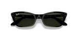 Lentes De Sol Rb Lady Burbank Rb2299 Negro Brilloso Verde G15