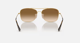 Lentes De Sol Rb3799n Dorado Café Degradado