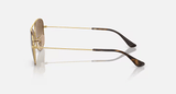 Lentes De Sol Rb3799n Dorado Café Degradado