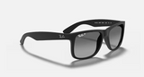 Lentes De Sol Rb Justin Rb4165n Negro Mate-Gris Polarizado