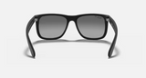 Lentes De Sol Rb Justin Rb4165n Negro Mate-Gris Polarizado