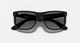 Lentes De Sol Rb Justin Rb4165n Negro Mate-Gris Polarizado