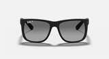 Lentes De Sol Rb Justin Rb4165n Negro Mate-Gris Polarizado