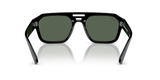 Lentes De Sol Rb Corrigan Bio Based Rb4397 Negro Brilloso Verde G15