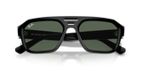 Lentes De Sol Rb Corrigan Bio Based Rb4397 Negro Brilloso Verde G15
