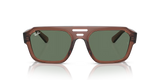 Lentes De Sol Rb Corrigan Bio Based Rb4397 Café Verde Obscuro