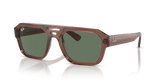 Lentes De Sol Rb Corrigan Bio Based Rb4397 Café Verde Obscuro
