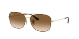 Lentes De Sol Rb3799n Dorado Café Degradado