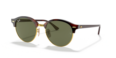 Lentes De Sol Rb Clubround Rb4246n Carey Dorado Verde G15