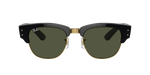 Lentes De Sol Rb Mega Clubmaster Rb0316s Negro Dorado Verde G15