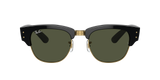 Lentes De Sol Rb Mega Clubmaster Rb0316s Negro Dorado Verde G15